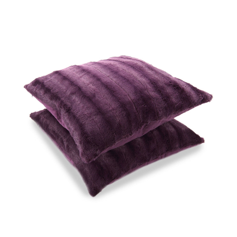 Faux Fur Throw Pillow (Set of 2)