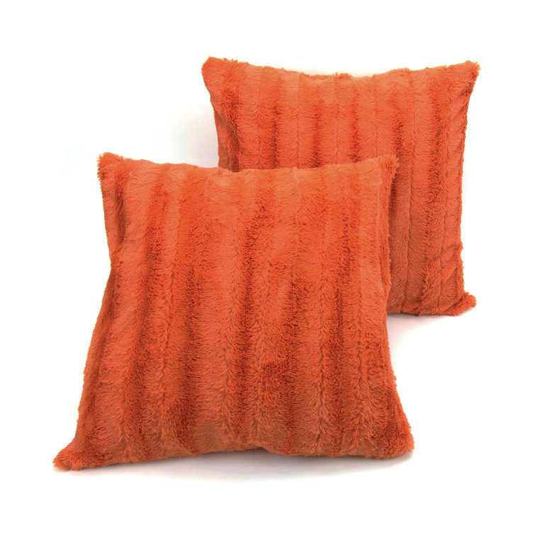 Faux Fur Throw Pillow (Set of 2)