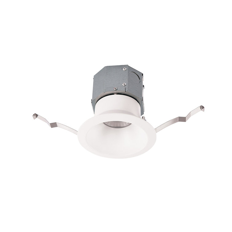 White Aluminum 5-Inch LED Recessed Lighting Kit with Frosted Acrylic Diffuser
