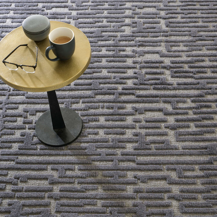 Marie Flanigan Hand-Knotted Gray Wool Cotton Blend Area Rug, 3' x 5'