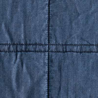King Blue Reversible TENCEL Quilt Set