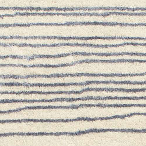 Pewter Blue Hand Tufted Wool Rectangular 5' x 8' Rug