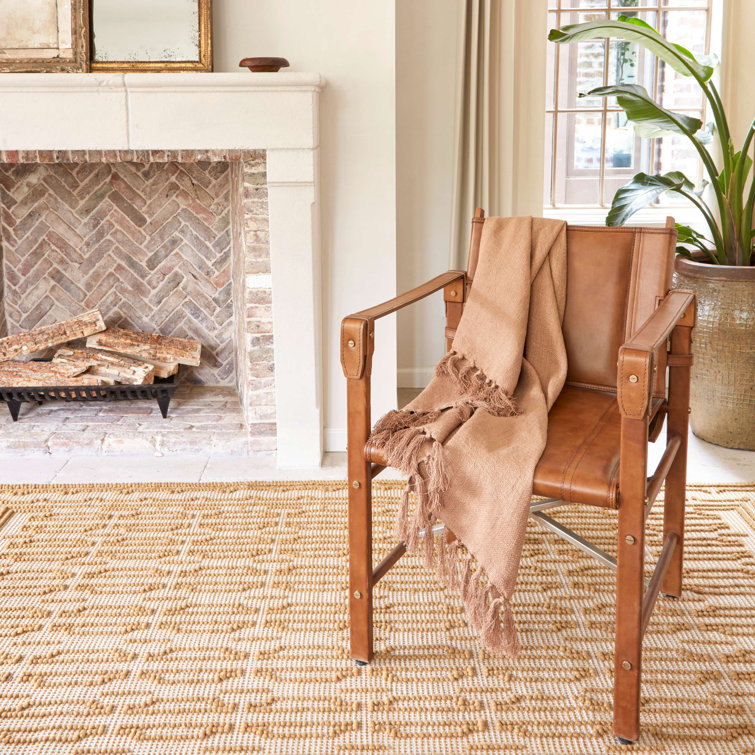 Evelyn Parchment Linen Handmade Throw Blanket