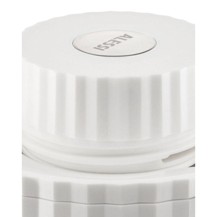 White Thermoplastic Resin Thermal Carafe with Double Wall Glass