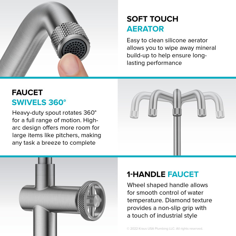 Urbix Industrial Stainless Steel Single Handle Bar Faucet