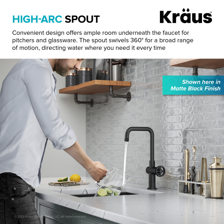 Urbix Industrial Stainless Steel Single Handle Bar Faucet