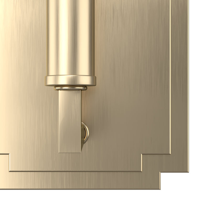 Alturas Gold Zoanne 1-Light Dimmable Geometric Wall Sconce