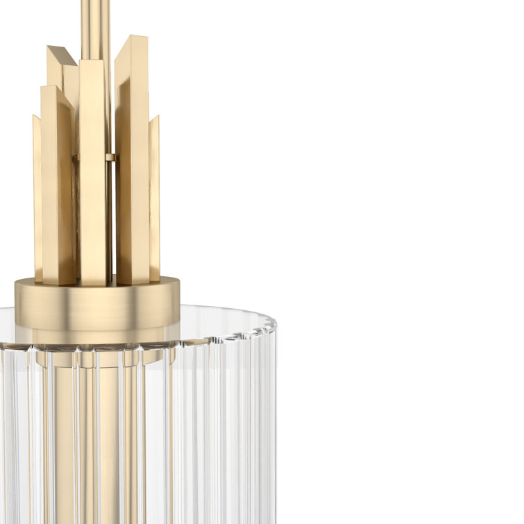 Alturas Gold Modern Mini Pendant Light - 6"x15.75"