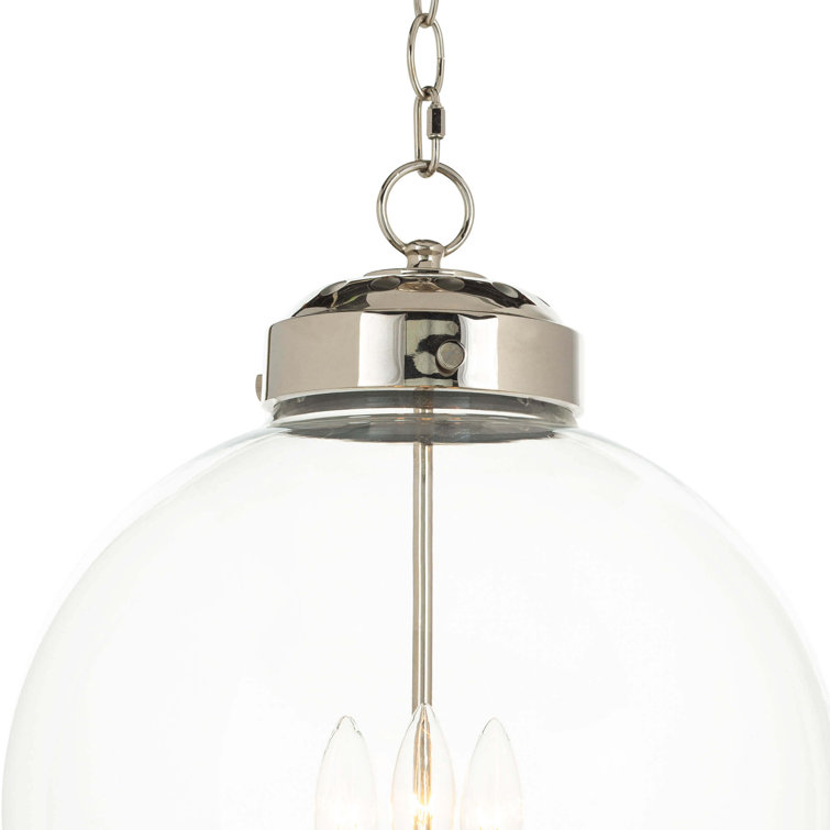 Regina Andrew Polished Nickel 3-Light Globe Pendant