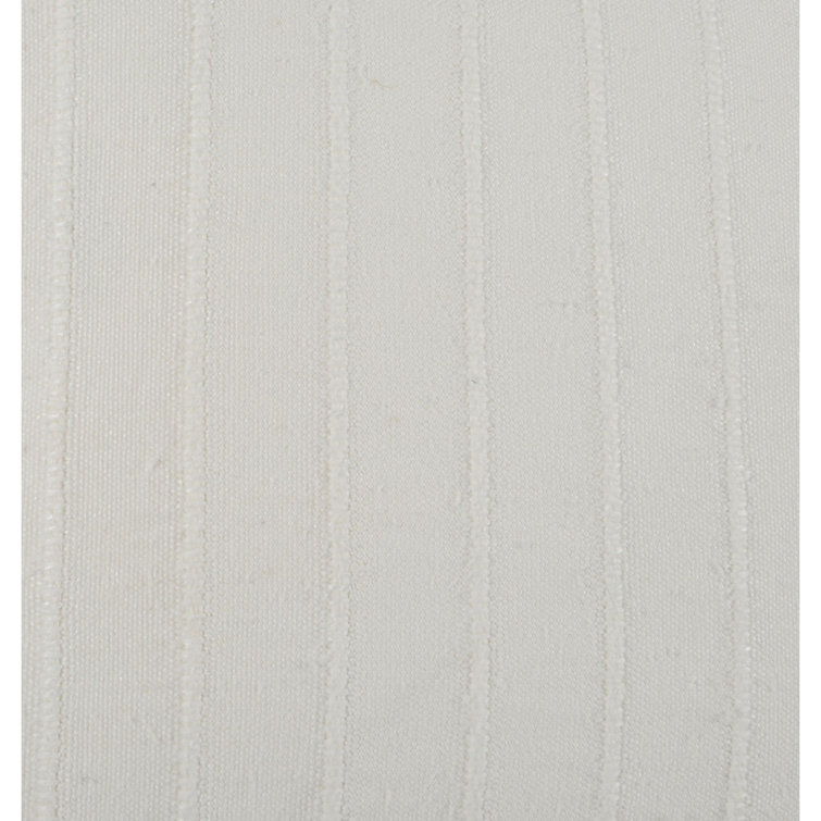 Hendri 22" White Cotton Square Throw Pillow