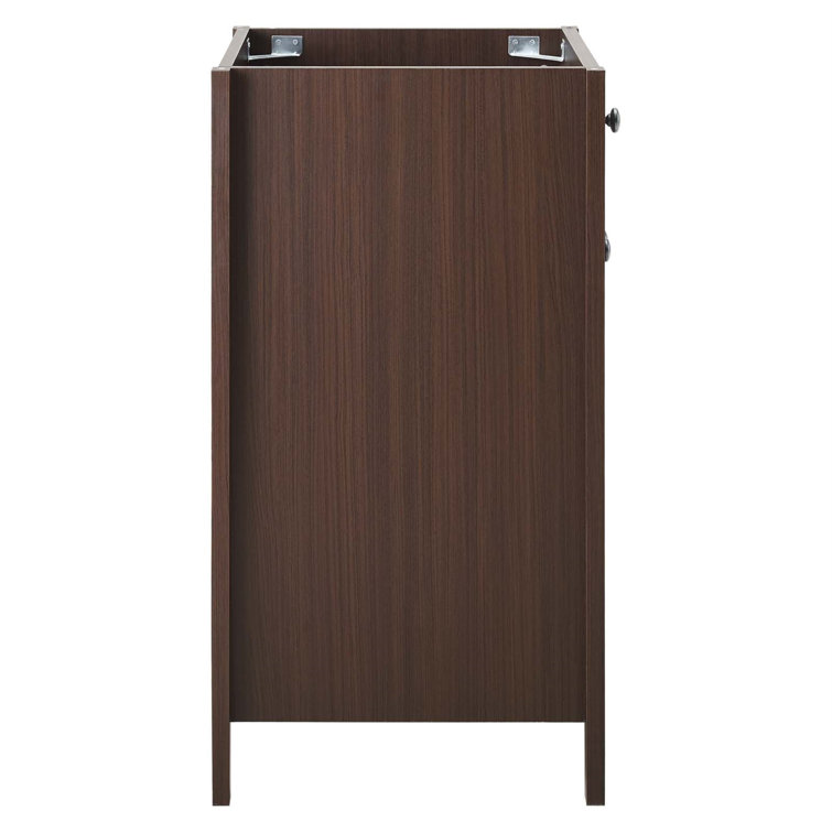 Nantucket 24" Walnut Wood Freestanding Bathroom Vanity Base