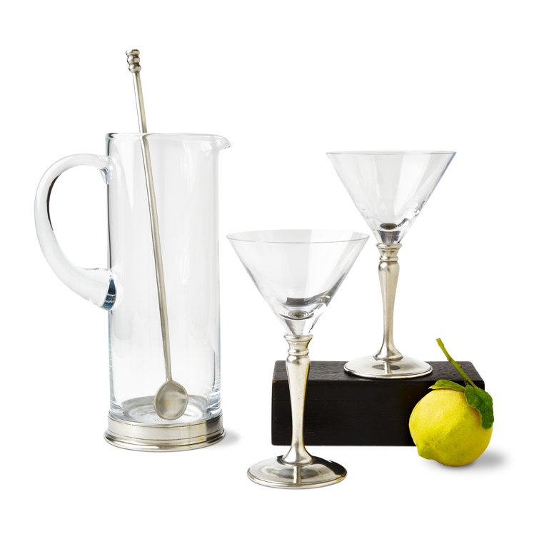 Classic Pewter Martini Pitcher and Stirrer Set, 51 oz.