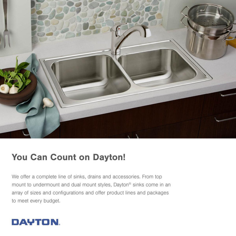 Dayton 25" Stainless Steel Single Bowl Drop-In Sink