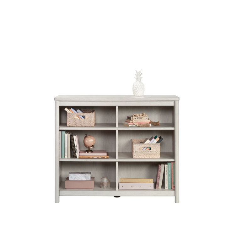 Adjustable Glacier Oak Cubby Storage Bookcase