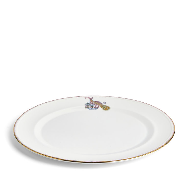 Mythical Creatures 12.3" White Porcelain Serving Platter