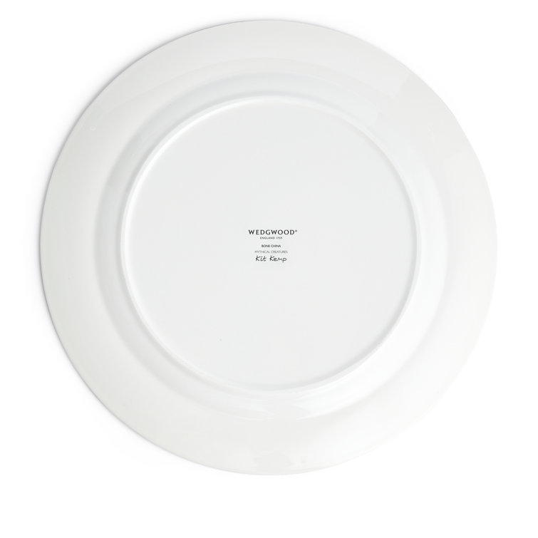 Mythical Creatures 12.3" White Porcelain Serving Platter