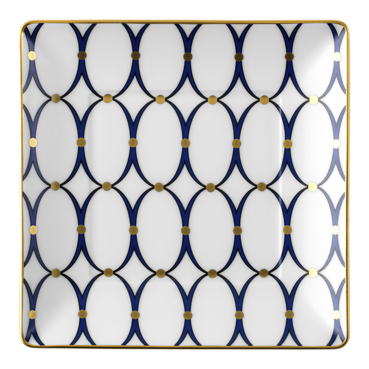 Renaissance Gold Square Ceramic Tray