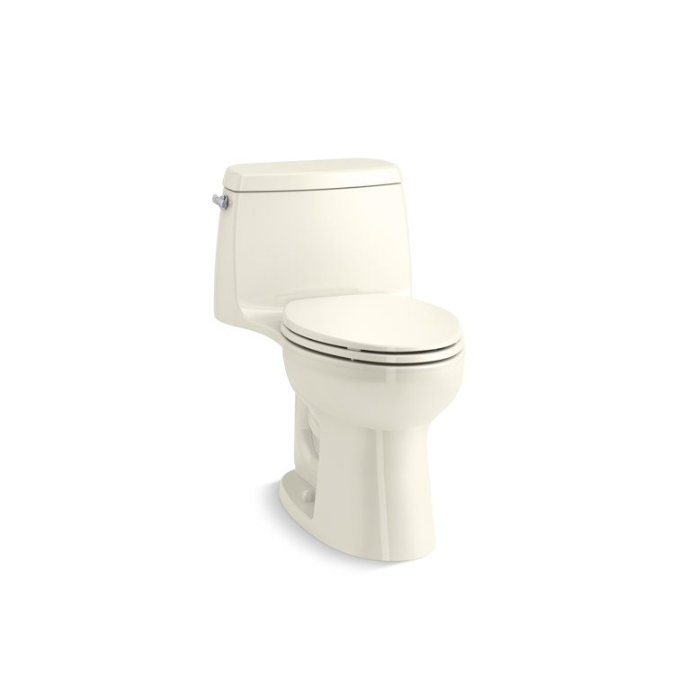 Santa Rosa Biscuit Cream One-Piece Elongated Toilet with High Efficiency Flush