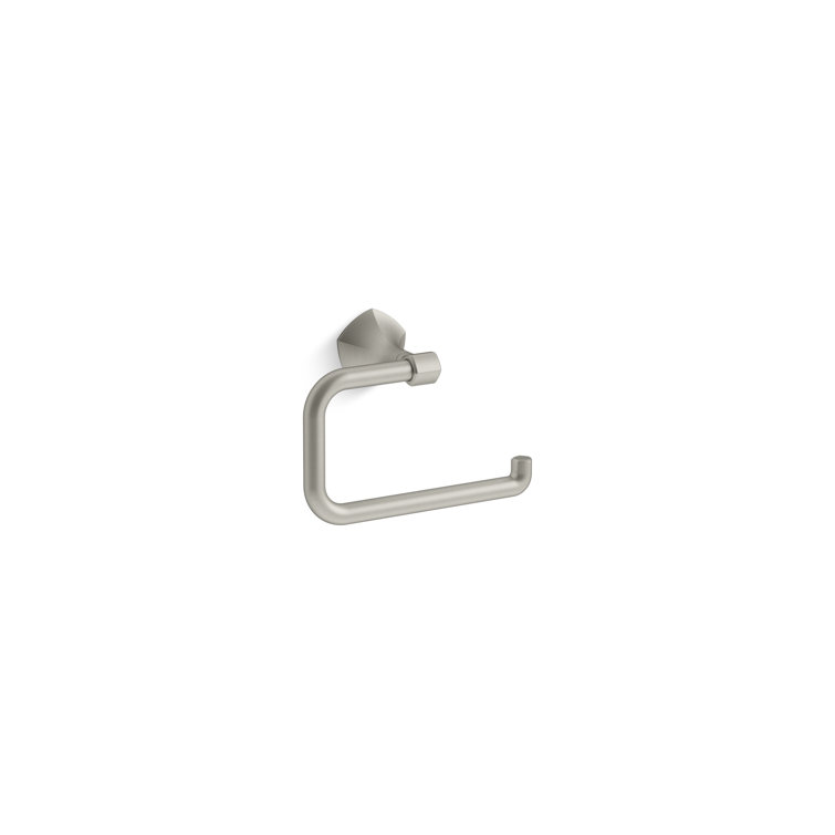 Vibrant Brushed Nickel Wall Mounted Towel Ring