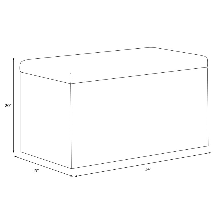 Garden Party Floral Linen Blend Storage Bench with Pine Legs
