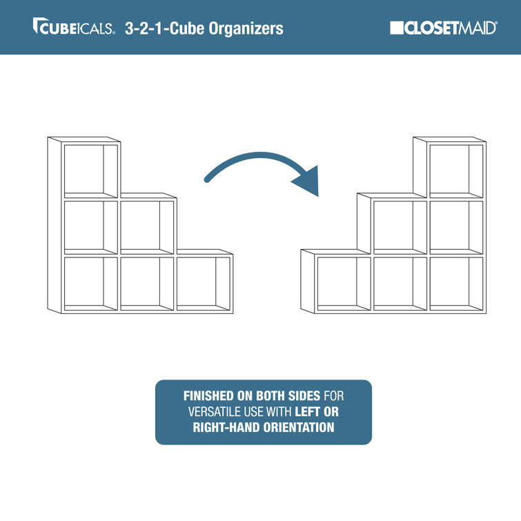 ClosetMaid White Laminated Wood 9-Cube Organizer Shelf