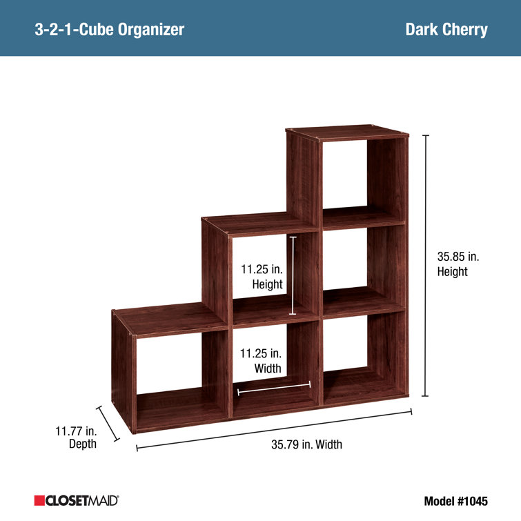 Dark Cherry 3-Tier Kids Toy Organizer Cubeical