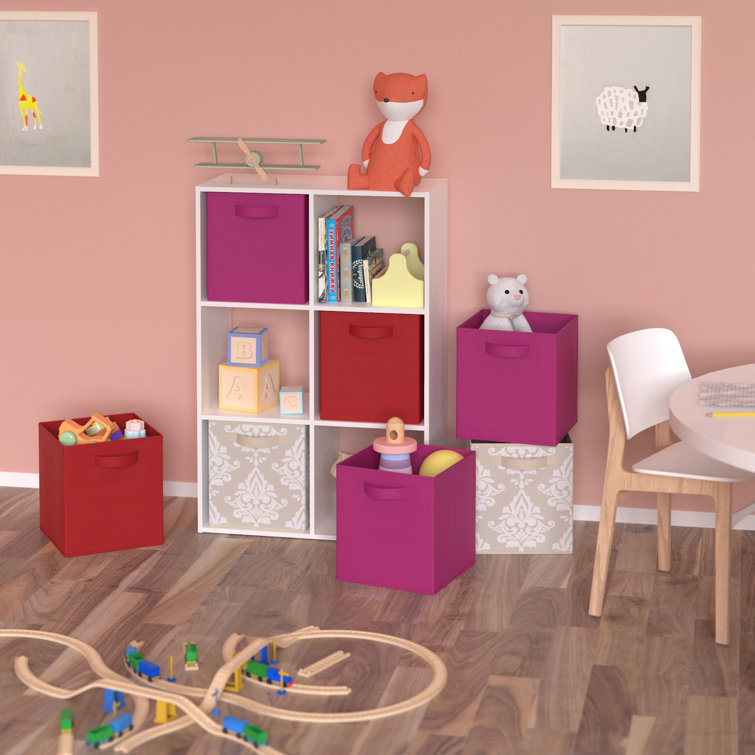 Sleek White Laminated Wood 6-Cube Organizer for Stress-Free Spaces