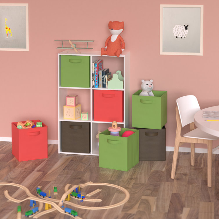 Sleek White Laminated Wood 6-Cube Organizer for Stress-Free Spaces