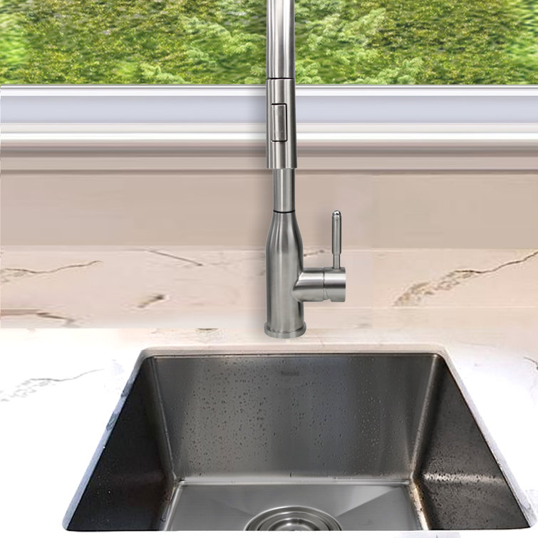 Pro Series 15'' Square Satin Stainless Steel Undermount Sink