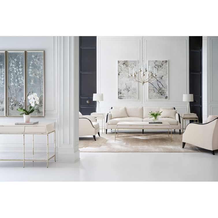 Beige Birch Wood Accent Chair with Chocolate Truffle Finish