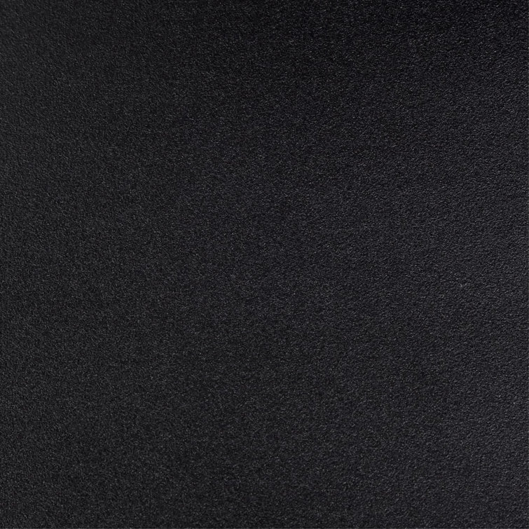 Textured Black Frosted Glass Outdoor Flush Mount Light