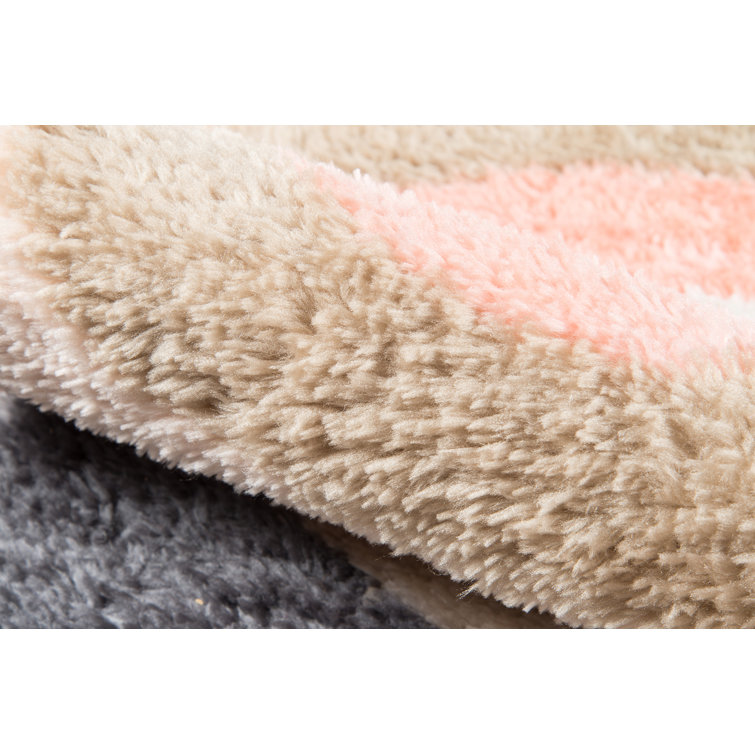 Pastel Prism Hand-Tufted Shag Rug 5' x 7', Stain-Resistant