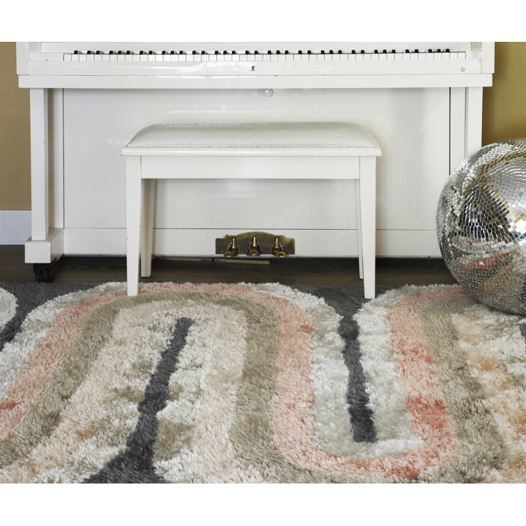 Pastel Prism Hand-Tufted Shag Rug 5' x 7', Stain-Resistant
