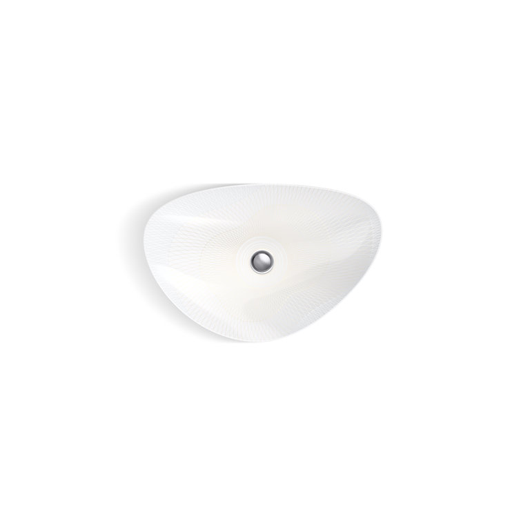 Veil 18.02 Champagne Gold to Silver Ceramic Vessel Bathroom Sink