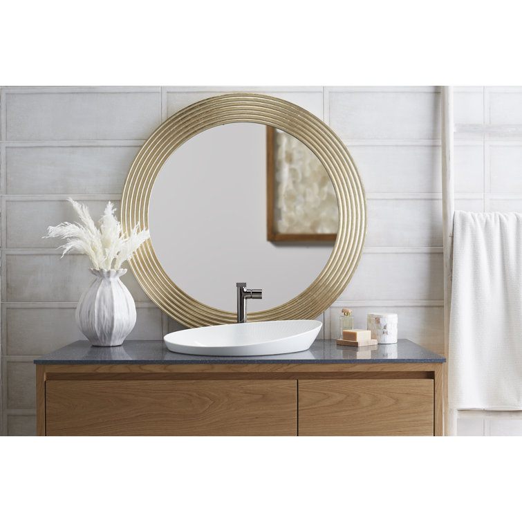 Veil 18.02 Champagne Gold to Silver Ceramic Vessel Bathroom Sink