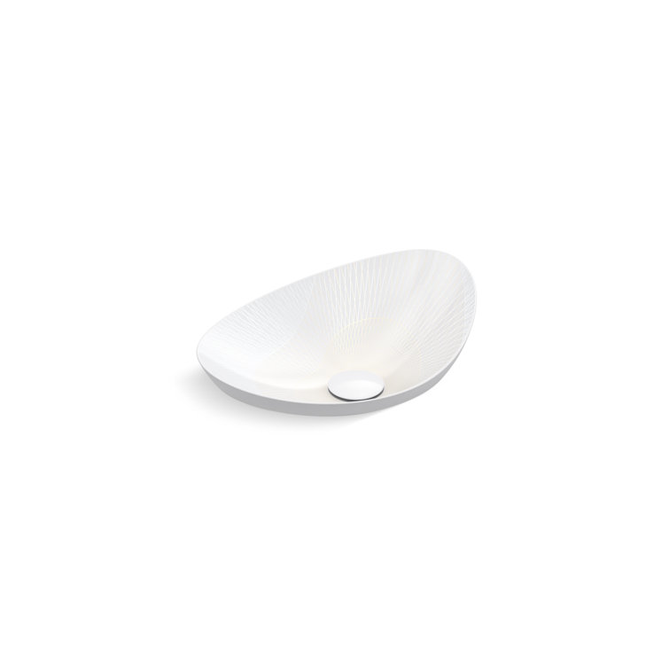 Veil 18.02 Champagne Gold to Silver Ceramic Vessel Bathroom Sink