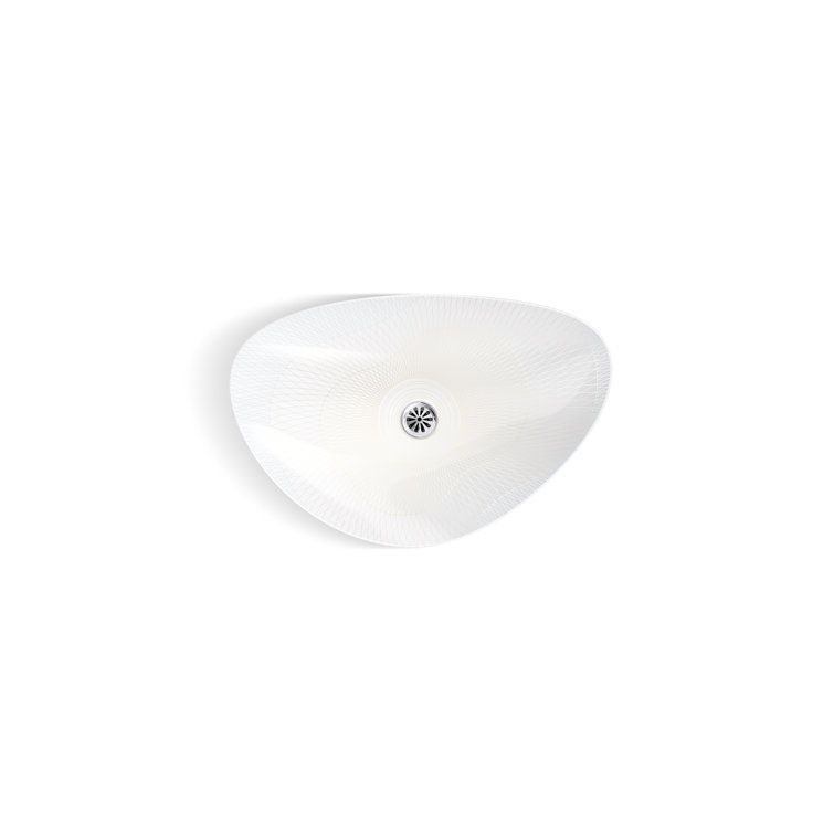 Veil 18.02 Champagne Gold to Silver Ceramic Vessel Bathroom Sink