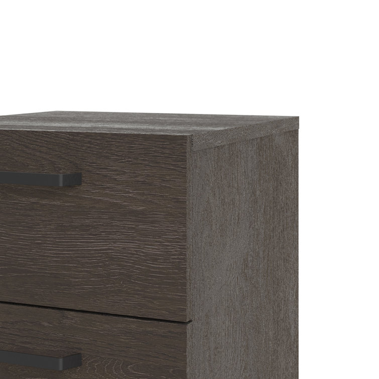 Aydenn Small-Space Black Metal 2-Drawer Nightstand
