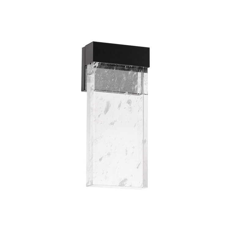 Glacio Modern Black Aluminum LED Dimmable Sconce