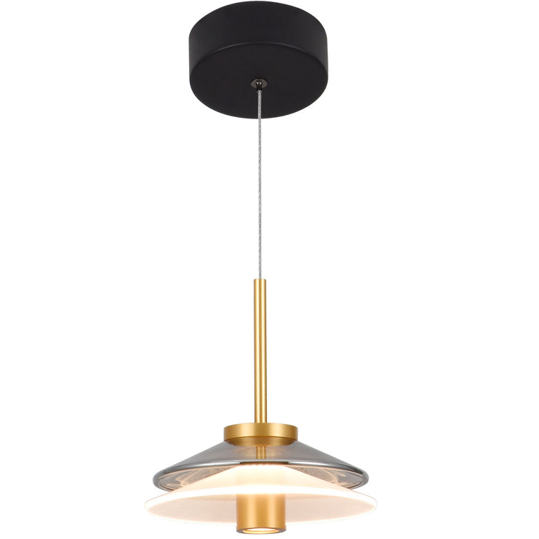 Verona 80.25" Gold Glass LED Pendant Light