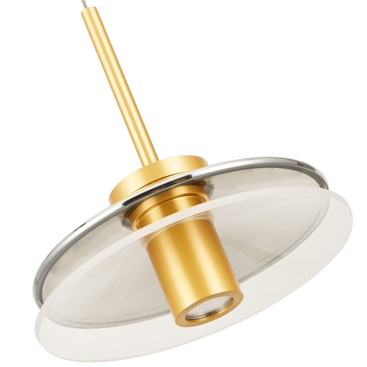 Verona 80.25" Gold Glass LED Pendant Light