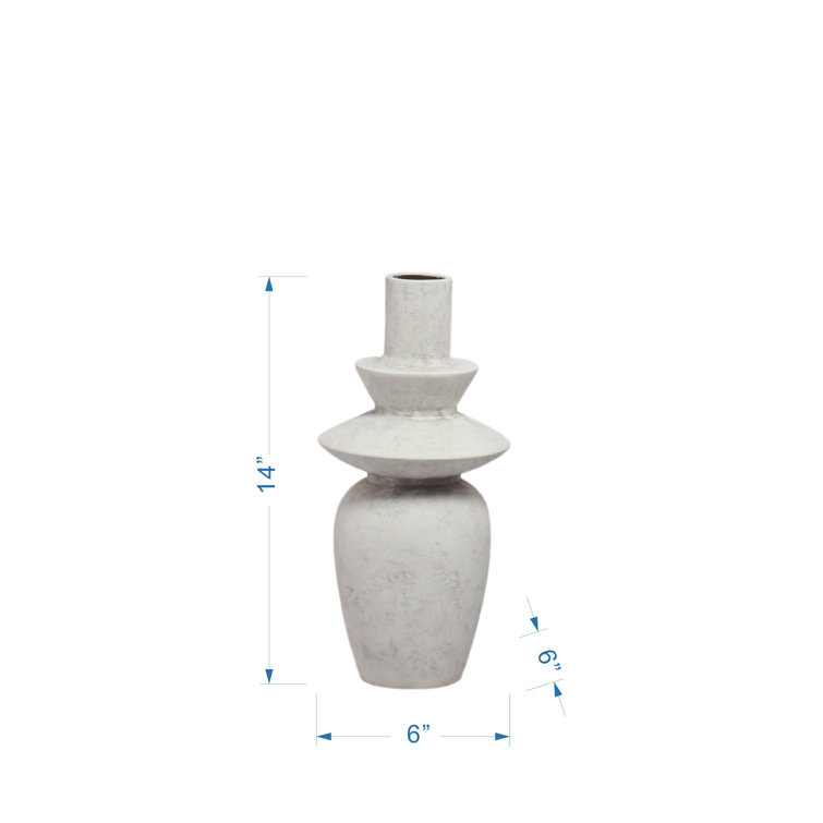 White Ceramic Novelty Table Vase
