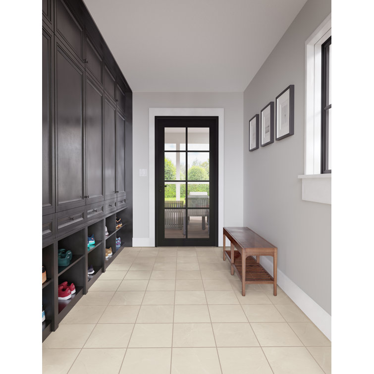 Elegant Beige 12" x 12" Matte Porcelain Square Tile