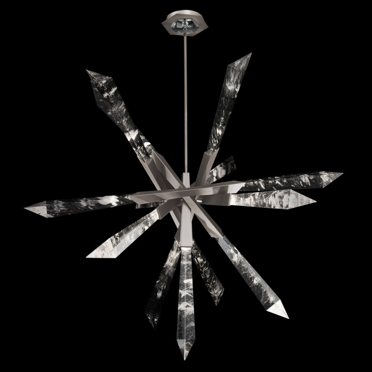 Schonbek Antique Nickel LED Sputnik Sphere Chandelier