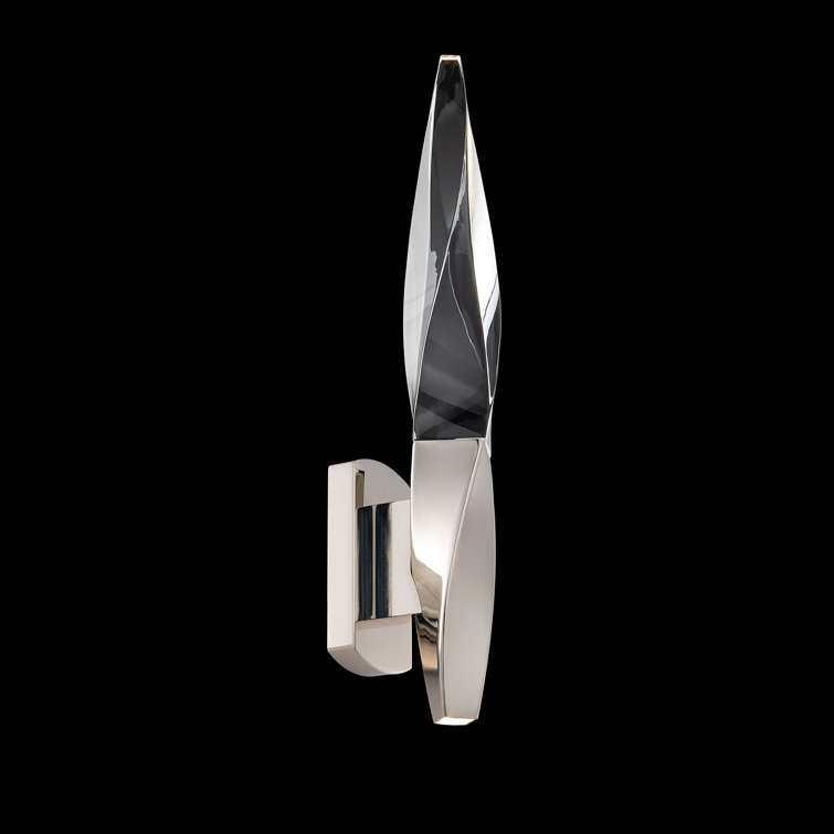 Kindjal Geometric LED Wall Sconce in Polished Nickel