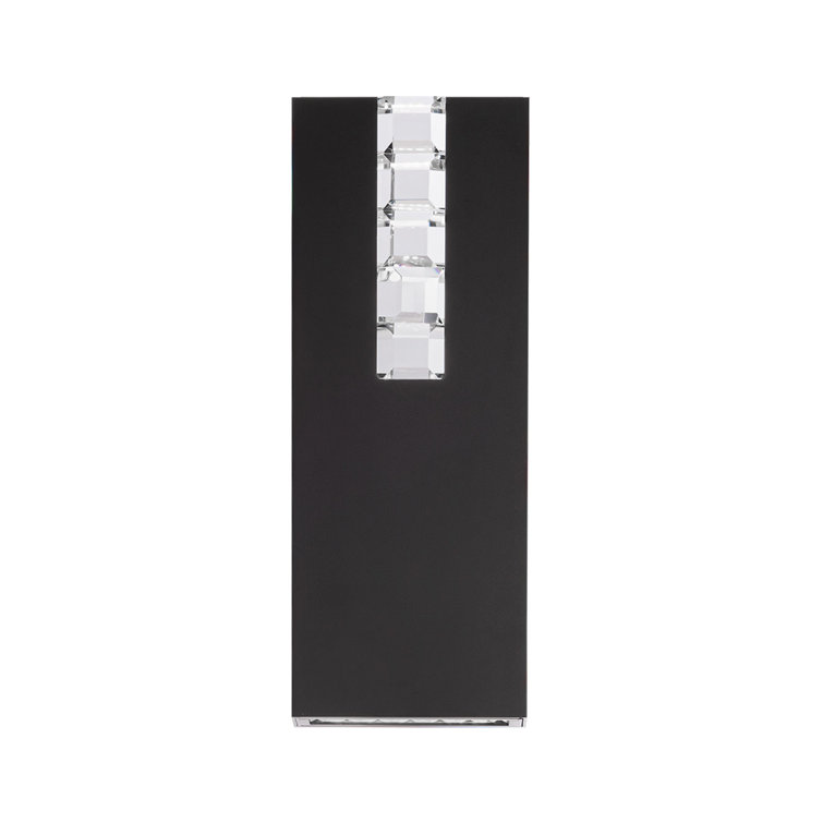 Helios Black Aluminum LED Dimmable Wall Sconce
