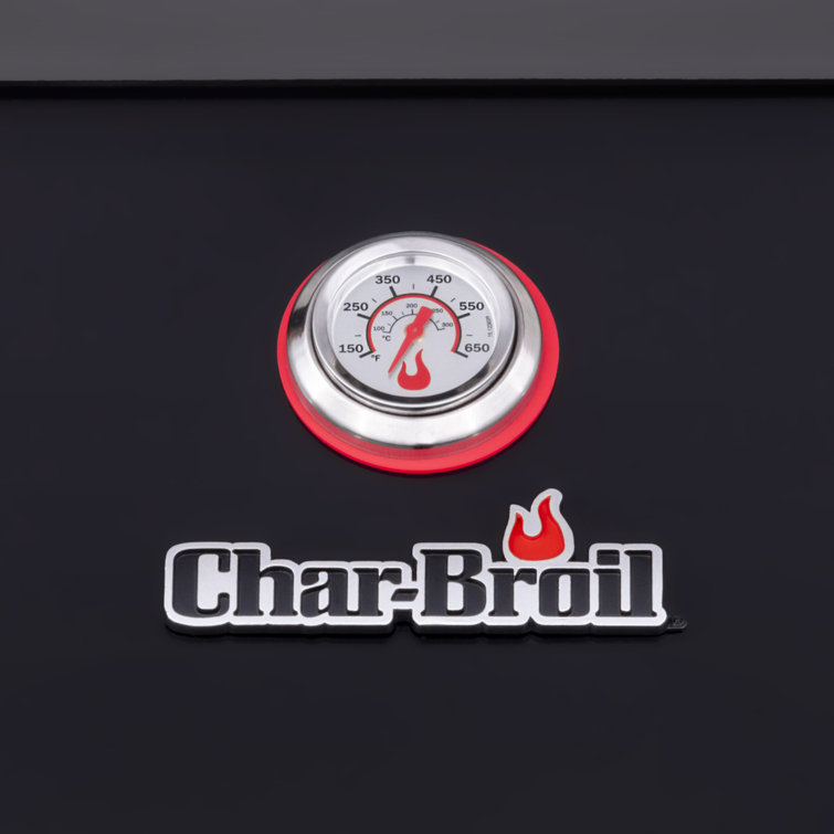 Black Stainless Steel 4-Burner Propane Gas Grill with Side Burner