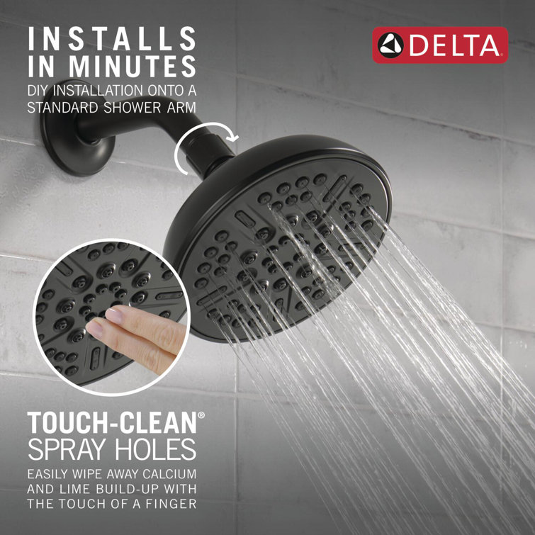 Matte Black Multi-Head Nickel Wall Mounted Shower Head
