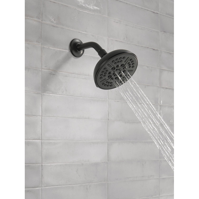 Matte Black Multi-Head Nickel Wall Mounted Shower Head
