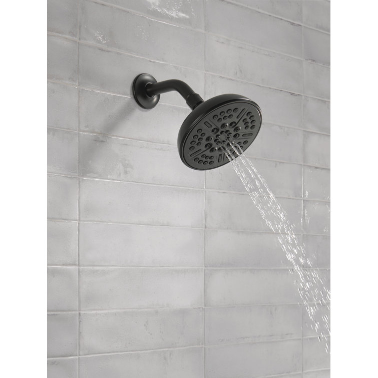 Matte Black Multi-Head Nickel Wall Mounted Shower Head
